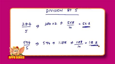 How to calculate 365 divided by 5 .